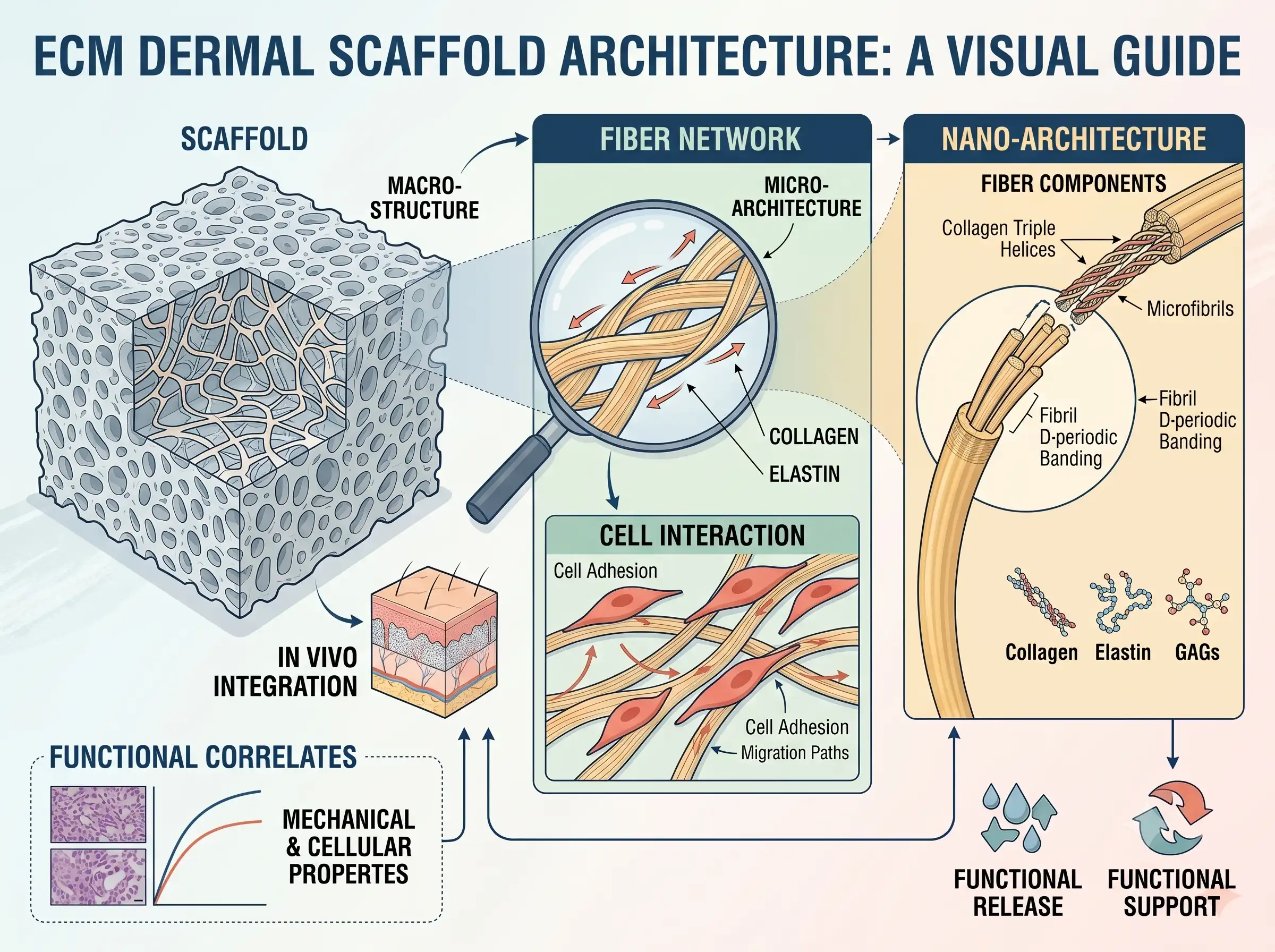 Extracellular Matrix (ECM) Dermal Scaffold Architecture Guide