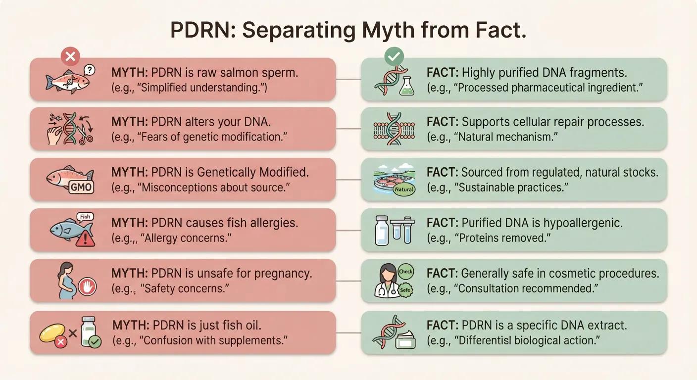 Six common PDRN myths debunked with scientific facts